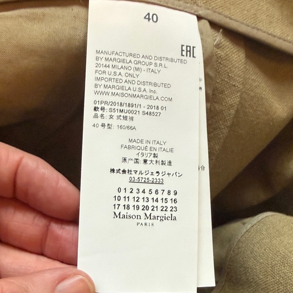 Maison Margiela Two-toned Pelle Leather High waist Shorts Worn on TV Friends 40 - Picture 7 of 12